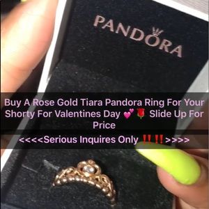 Rose Gold Pandora Tiara Ring